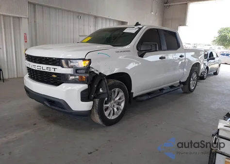 2021 Chevrolet Silverado 1500 2Wd Short Bed Custom из США, поврежденный, VIN 3GCPWBEK3MG313368